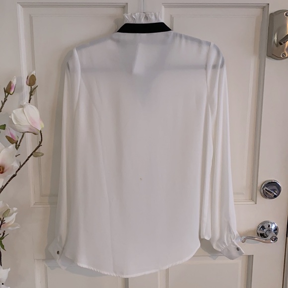 HAUTE MONDE White Blouse with Bow - Picture 2 of 4